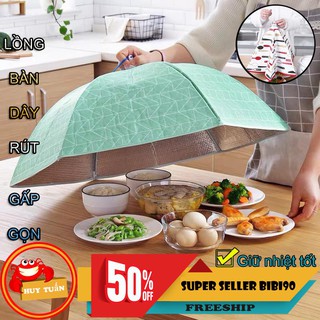 Lồng bàn giữ nhiệt úp thức ăn 6 cạnh gấp gọn siêu tiện lợi [Hot]