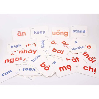 Bộ Từ Vựng Glenn Doman (100 thẻ Từ Đơn và 20 Thẻ Từ Ghép) (SP001288 )