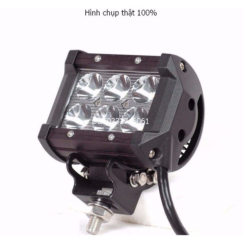 Đèn LED trợ sáng C6 cho xe máy đi phượt