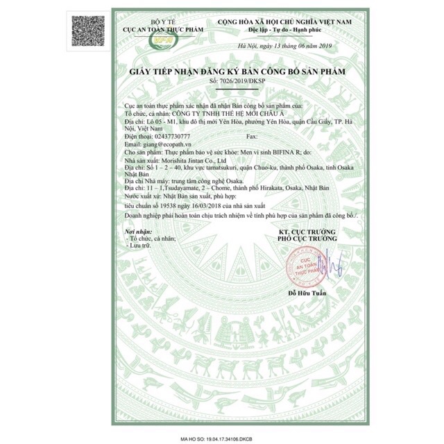 (CÓ TEM CHÍNH HÃNG) Men vi sinh Bifina R (Nhập khẩu Nhật Bản)
