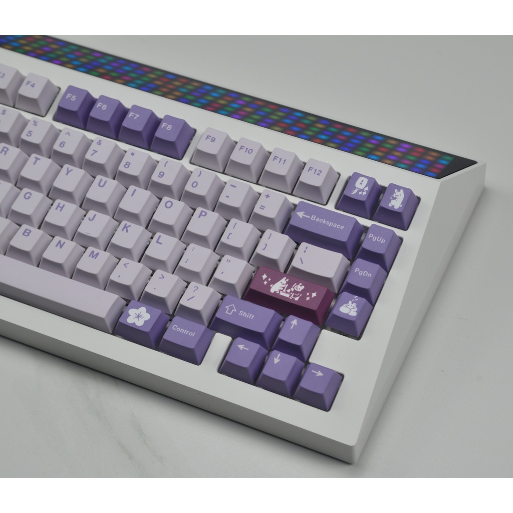 Gói phím GMK Cute Rabbit, 129 phím keycaps cherry Cấu hình DYE-SUB Cá nhân hóa GMK Keycaps dành cho bàn phím cơ
