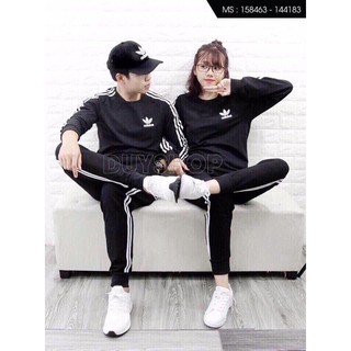 [ Mẫu Siêu Hot ] Nguyên Bộ Thể Thao, Bộ thể thao  Nam nữ Đều mặc được, Áo Cặp Đôi dễ thương mẫu mới nhất 2018