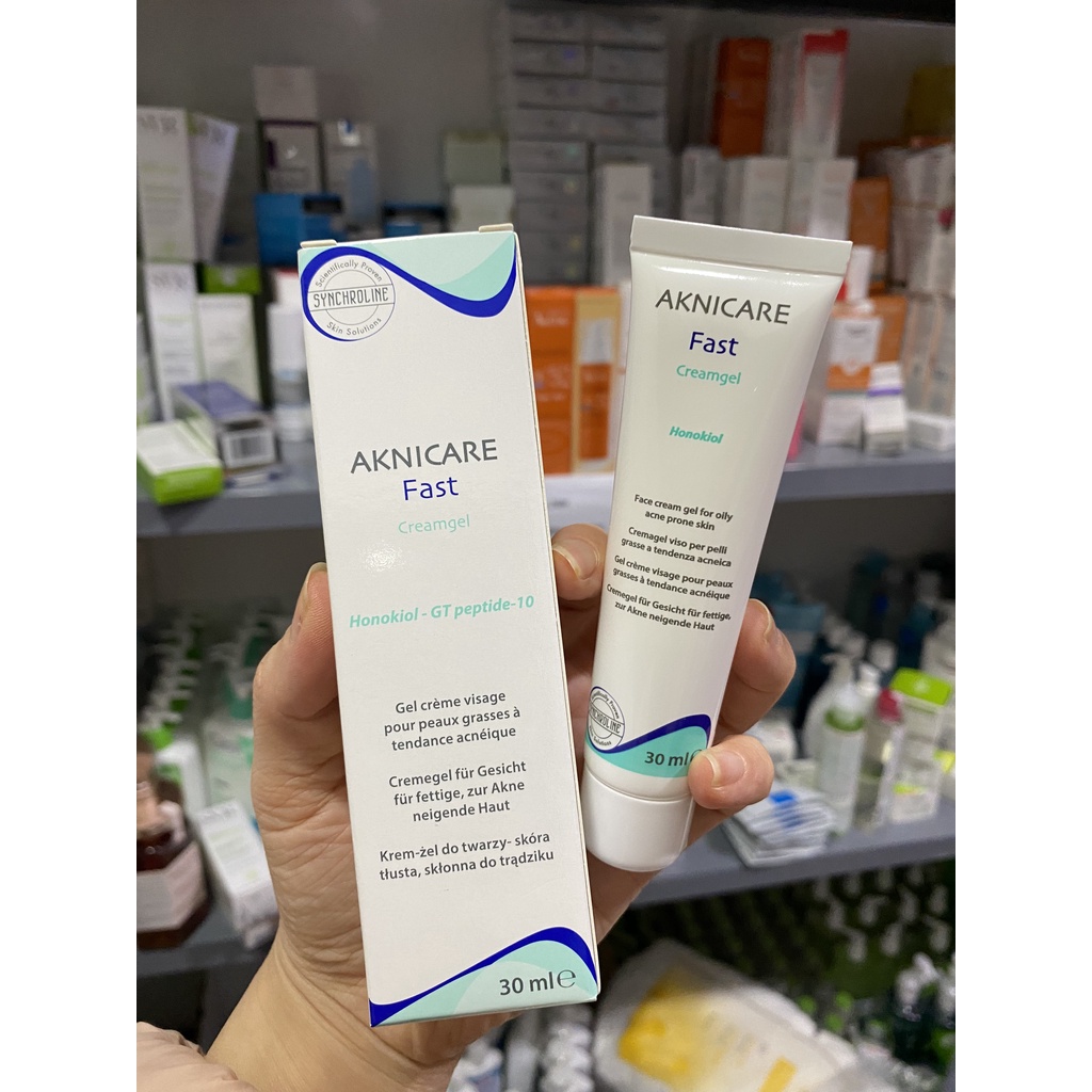 Kem kiềm dầu Aknicare Fast Cream Gel kiểm soát nhờn 30g - Nhà Thuốc Da Liễu 24h