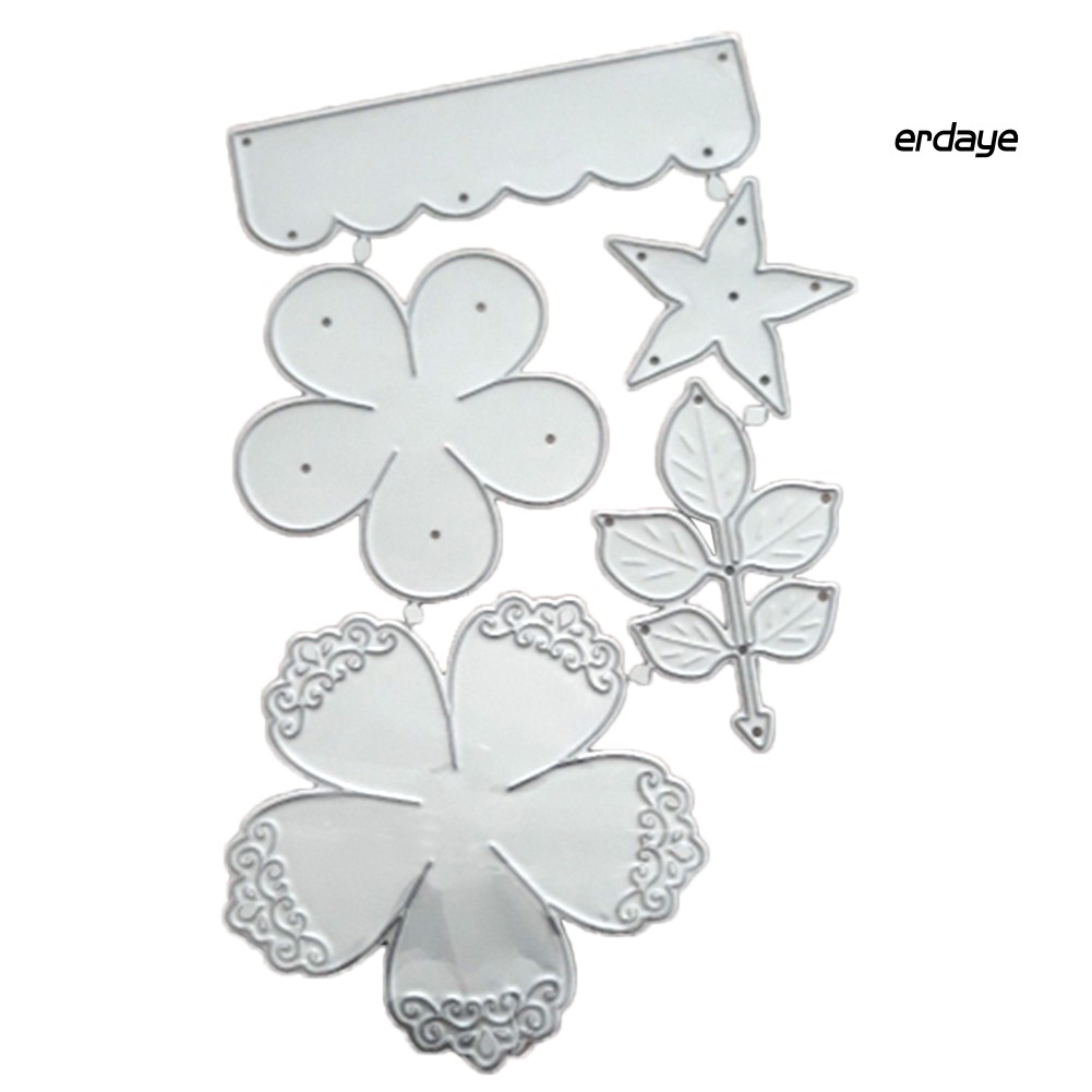 Khuôn cắt bằng kim loại hình bông hoa xinh xắn dùng trang trí đồ thủ công