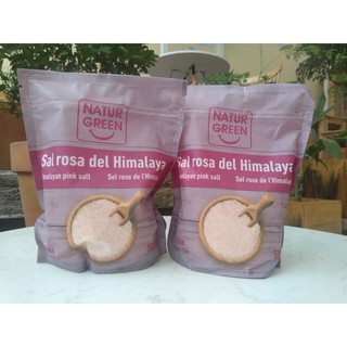 Naturgreen - muối hồng Himalaya dạng bột/thô 500g