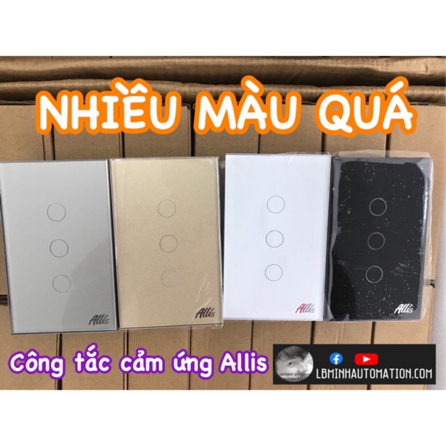 Công tắc cảm ứng Allis 3 nút