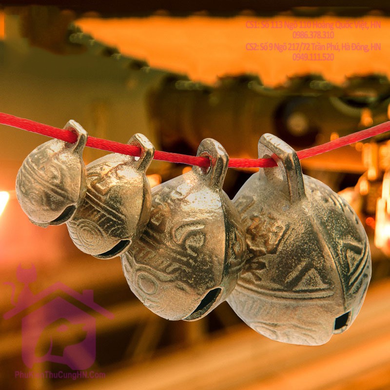 Chuông đồng cho chó mèo lục lạc đồng - Phụ kiện thú cưng Hà Nội