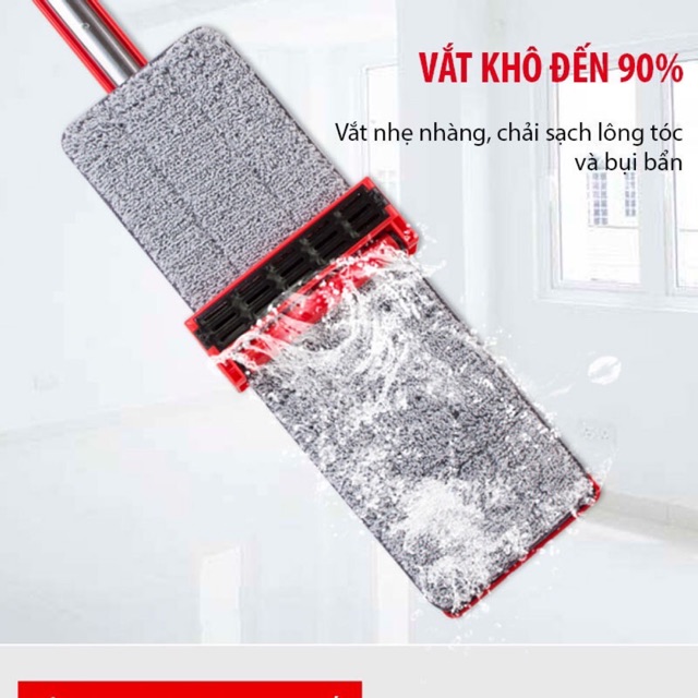 Cây lau nhà tự vắt thông minh Spin Mop xoay 360 độ