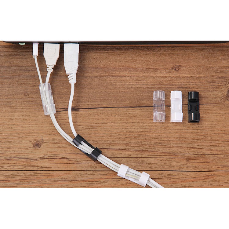 Vỉ 20 Kẹp Cố Định Dây Điện, Giữ Dây Cáp Sạc Thông Minh Chống Rối – Dumi Shop