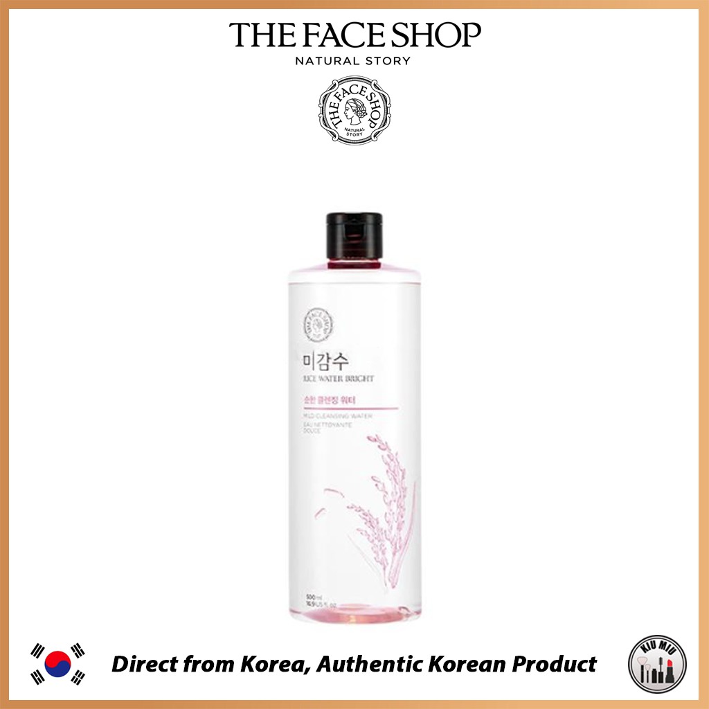 THE FACE SHOP Rice Water Bright Mild Cleansing Water 500ml *ORIGINAL KOREA*