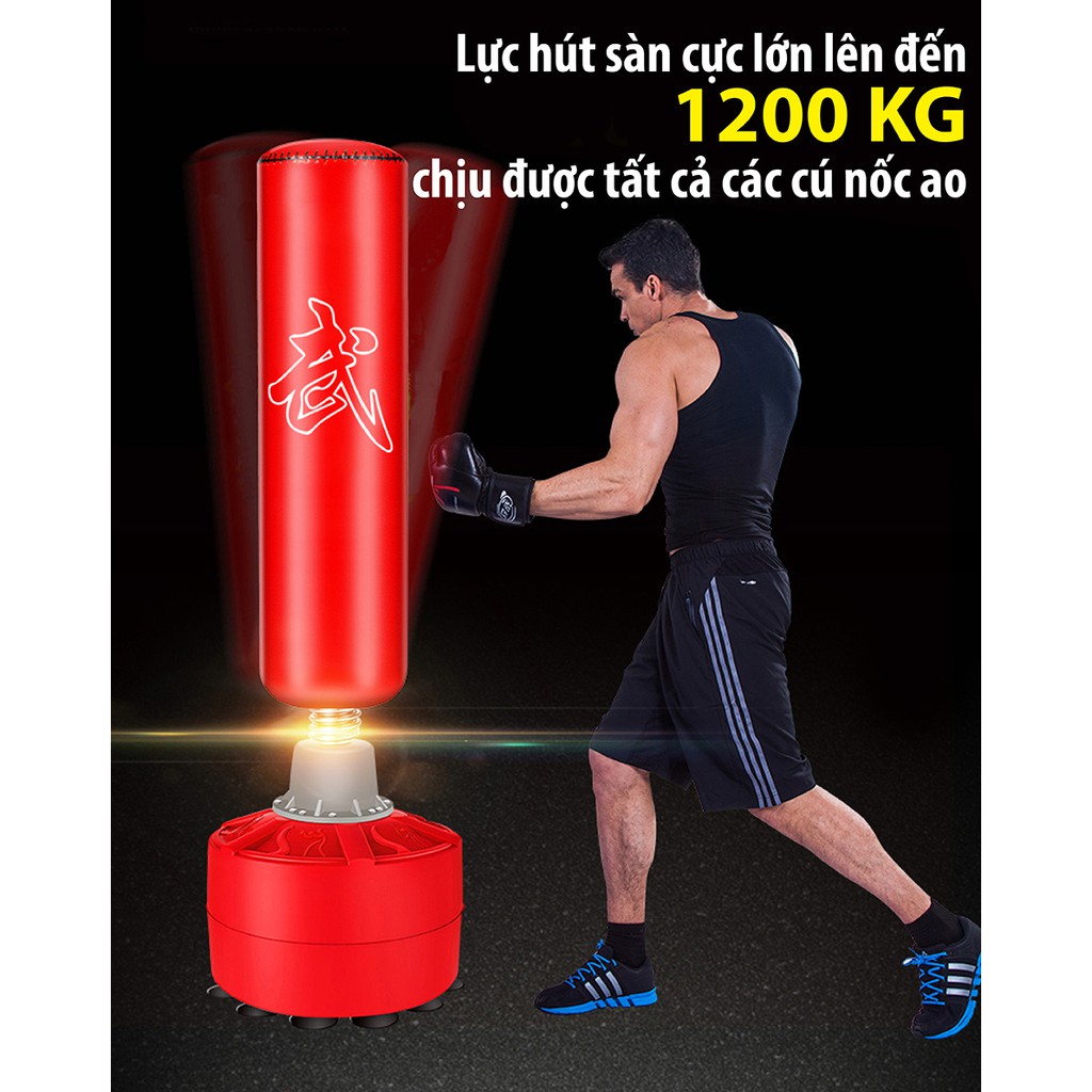 BG Trụ đấm đá Boxing Pile Red/Black