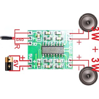 Mạch khuyếch đại 2x3W-3V PAM8403
