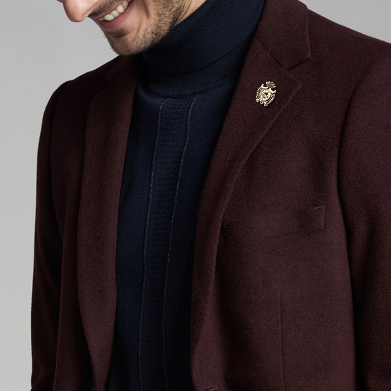 EFAN Trâm Cài Áo Hình Đầu Sói Phong Cách Vintage Cho Nam