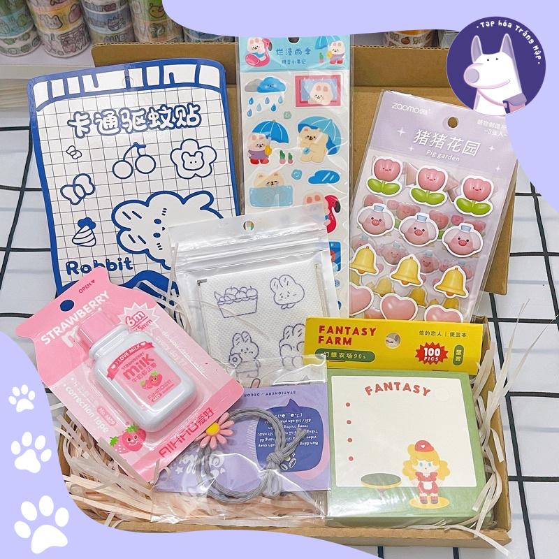 Combo sticker/giấy ghi chú quà tặng phiên bản dễ thương l Trắng Mập Stationery