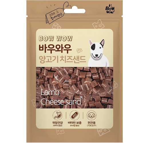 [CHÍNH HÃNG] SNACK BOWWOW PHÔ MAI THỊT CỪU CHO CHÓ 100G