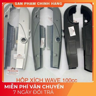 Hộp xích wave 2007- 2016, wave rs, s 100, 50cc màu bạc