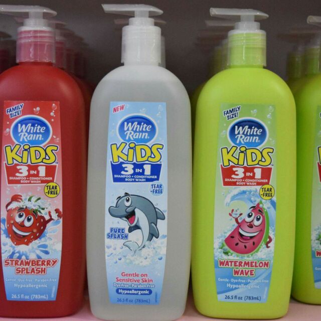 Gội tắm xả cho bé 3 in 1 White Rain Kids