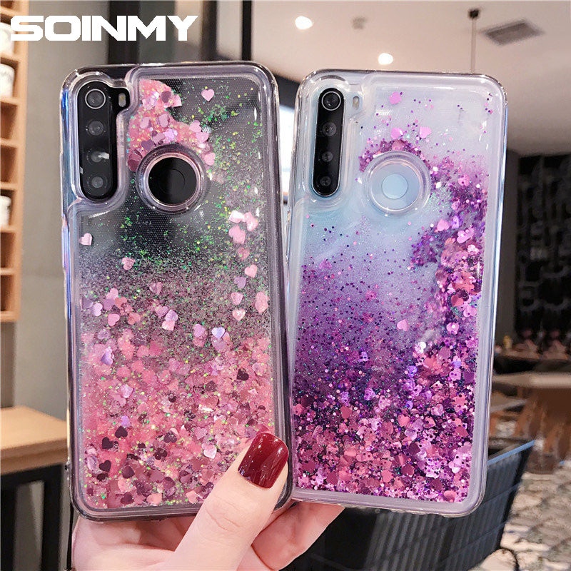 Ốp Lưng Kim Tuyến Nước Chất Liệu silicone Trong Suốt Cho Xiaomi Redmi Note 8 Pro Note 8T Redmi Note 5 Note 7 Pro Note 10