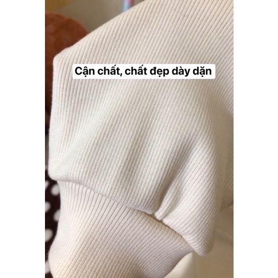 Váy len tăm dáng xuông tay bồng freesize chất dày dặn | BigBuy360 - bigbuy360.vn