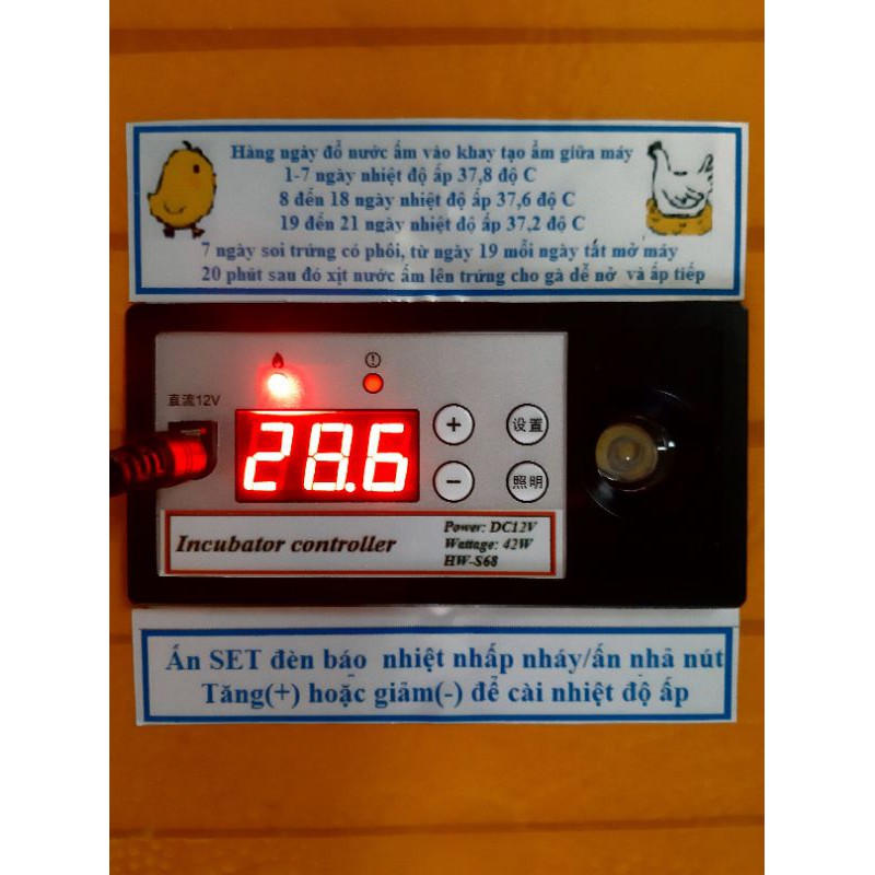 Máy ấp trứng đảo tự độ 60 quả siêu tiết kiệm