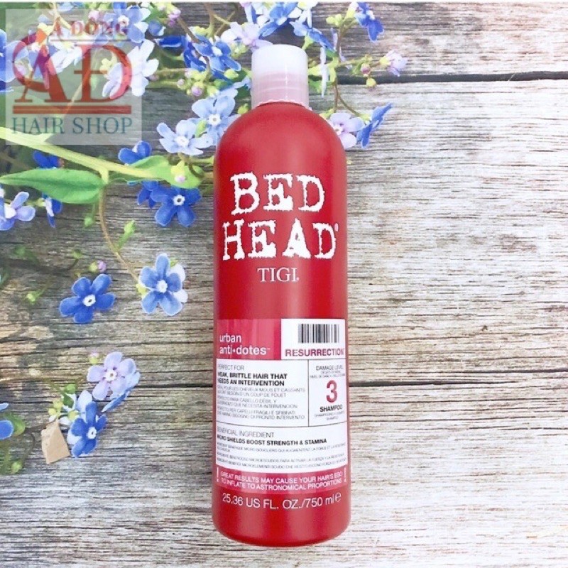 [FreeShip] [Chính hãng] [Siêu rẻ] DẦU GỘI PHỤC HỒI TIGI BED HEAD CẤP ĐỘ 3 (MÀU ĐỎ) CHÍNH HÃNG USA 750ML