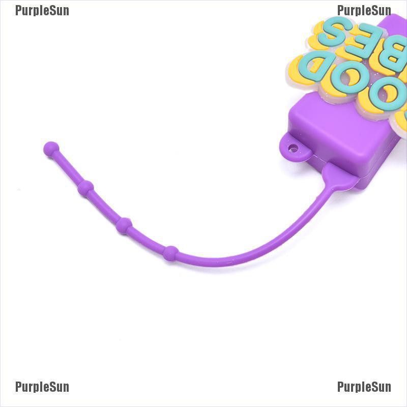 Vỏ bọc Silicon kèm chai đựng dung dịch sát khuẩn tay phong cách hoạt hình dễ thương | BigBuy360 - bigbuy360.vn