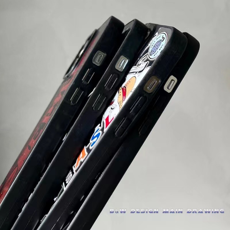 Ốp Điện Thoại Nhựa Acrylic Cứng Chống Sốc Gắn Gương Hình One Piece Cho iPhone 14 14Pro MAX 13 12 11 Pro MAX X XS MAX XR