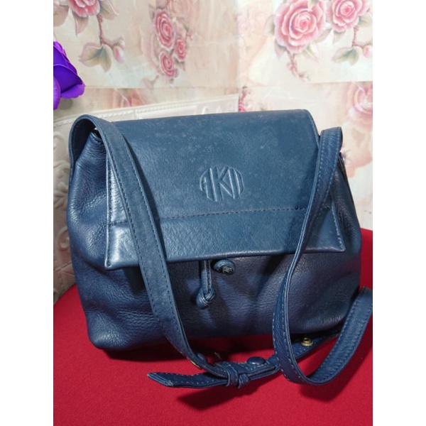Túi bucket da thật chuẩn hiệuu vintage nhỏ xinh đeo vai