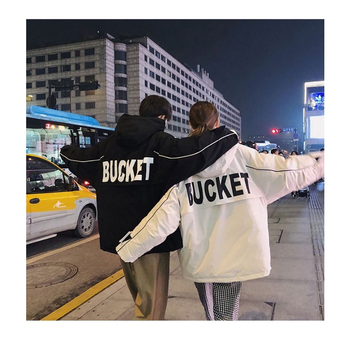 Áo khoác dày dặn dành cho nam nữ dáng ngắn chữ bucket phong cách street style cho mùa đông ấm áp