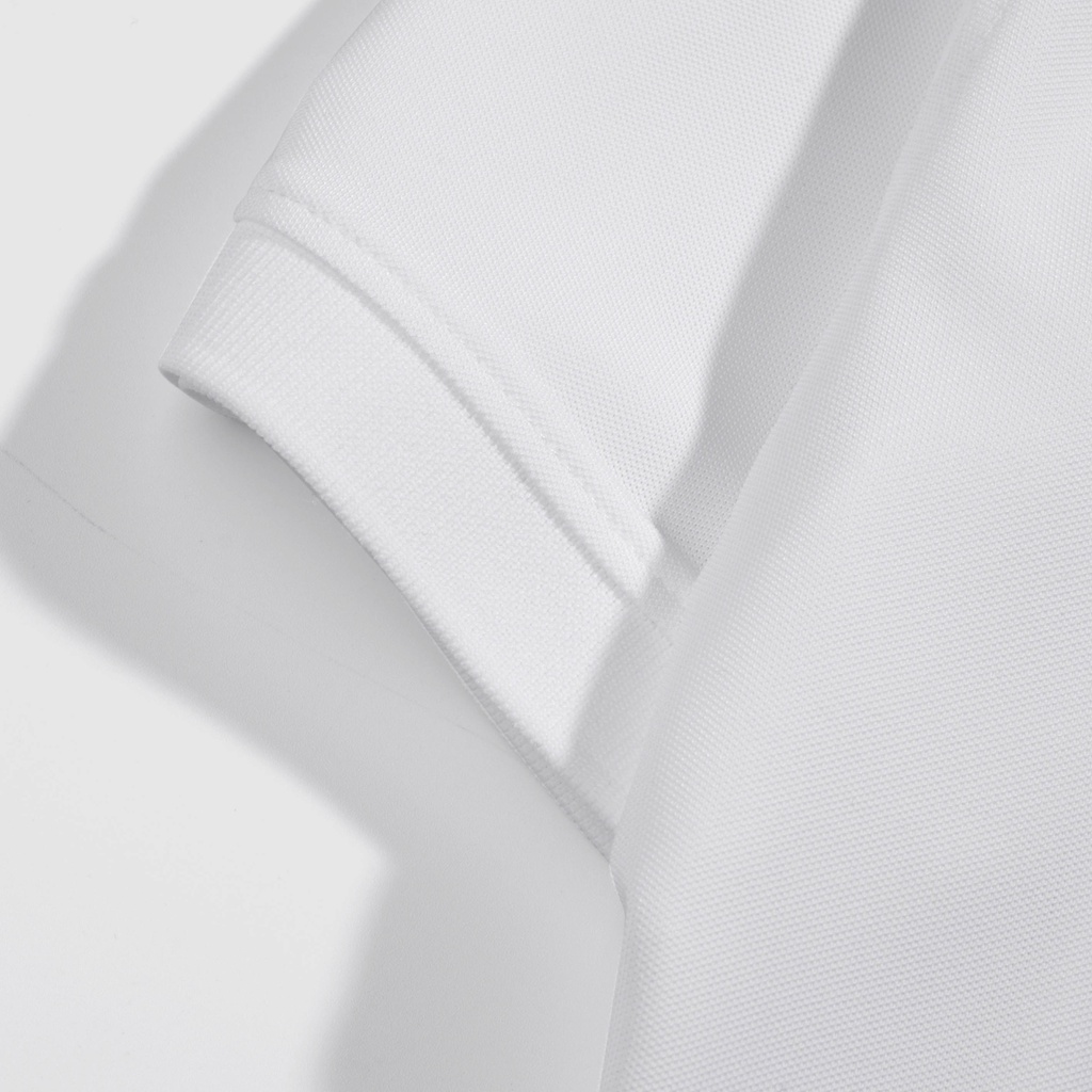 Áo Polo Nam Màu Trắng Basic N.GG.A Chất Cotton