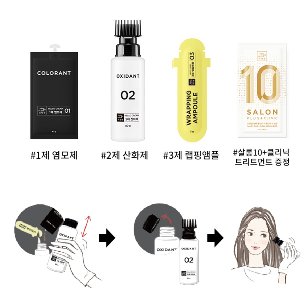 [Ver MỚI NHẤT 2020] Thuốc Nhuộm Tóc Tạm Thời Hello Cream Mise En Scene Blackpink 125g