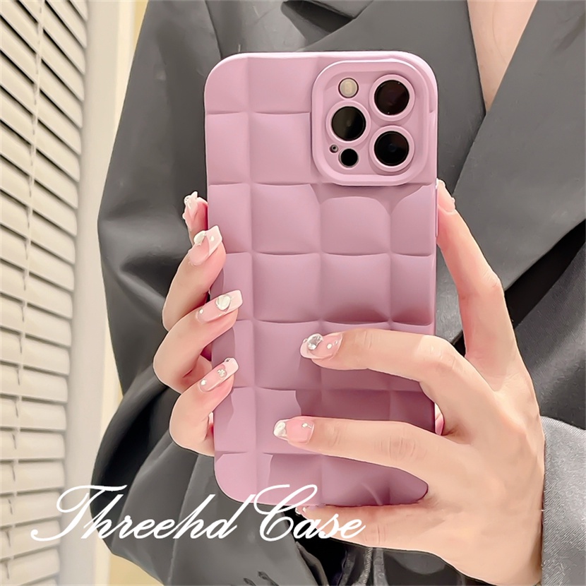 Ốp Điện Thoại Dẻo Họa Tiết Kẻ Sọc Màu Trơn Thời Trang Cho iPhone 14 13 12 11 Pro Max SE2020 X Xr Xs Max 8 7 6 6s Plus