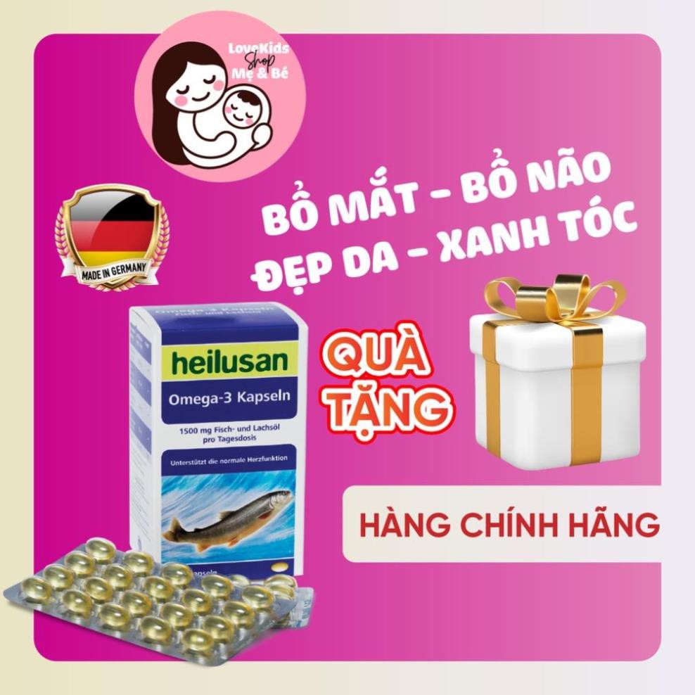 Heilusan Omega 3 Kapsel cao cấp - Hỗ trợ phát triển não bộ - Tốt cho mắt - Tăng sức bền tim mạch - Đẹp da [CHÍNH HÃNG]