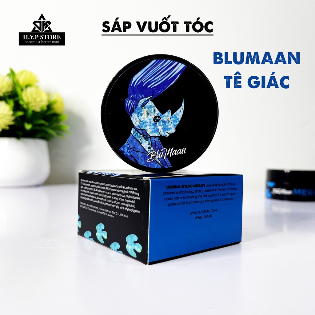 Sáp Vuốt Tóc Nam Bluman Tê Giác Kèm Gôm Xịt Tóc Suavecito Cao Cấp 420ML