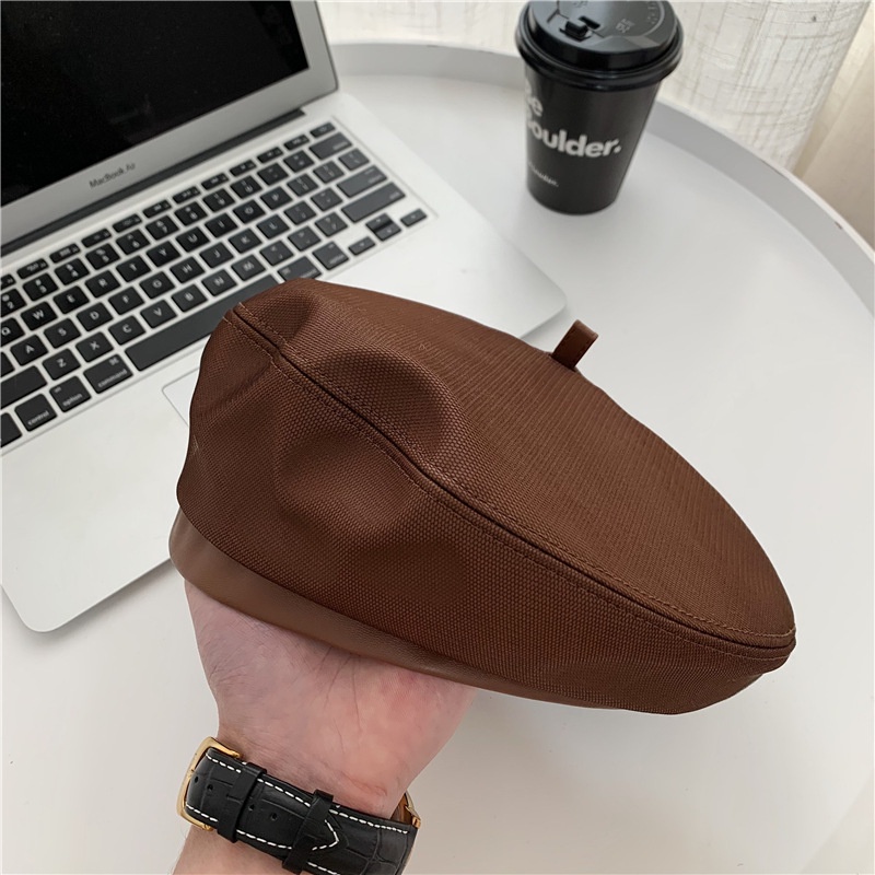 Mũ Beret Màu Sắc Trơn Phong Cách Nhật Bản Thời Trang Mùa Hè Cho Nữ