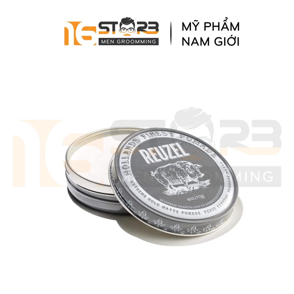 Sáp Vuốt Tóc Nam Reuzel Extreme Hold Matte Pomade 35/113g