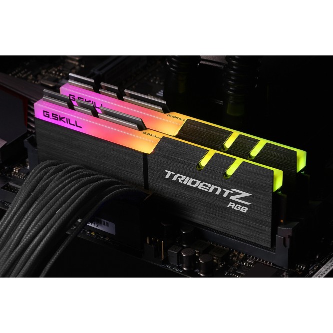 RAM PC G.SKILL TridentZ RGB Series 16GB  288-Pin DDR4 3000MHz CL16 F4-3000C16D-16GTZR - Hàng nhập khẩu US