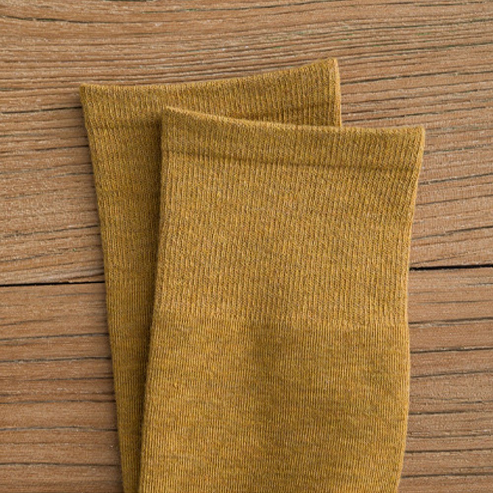Tất cotton cổ cao thời màu trơn tùy chọn thời trang cho nữ