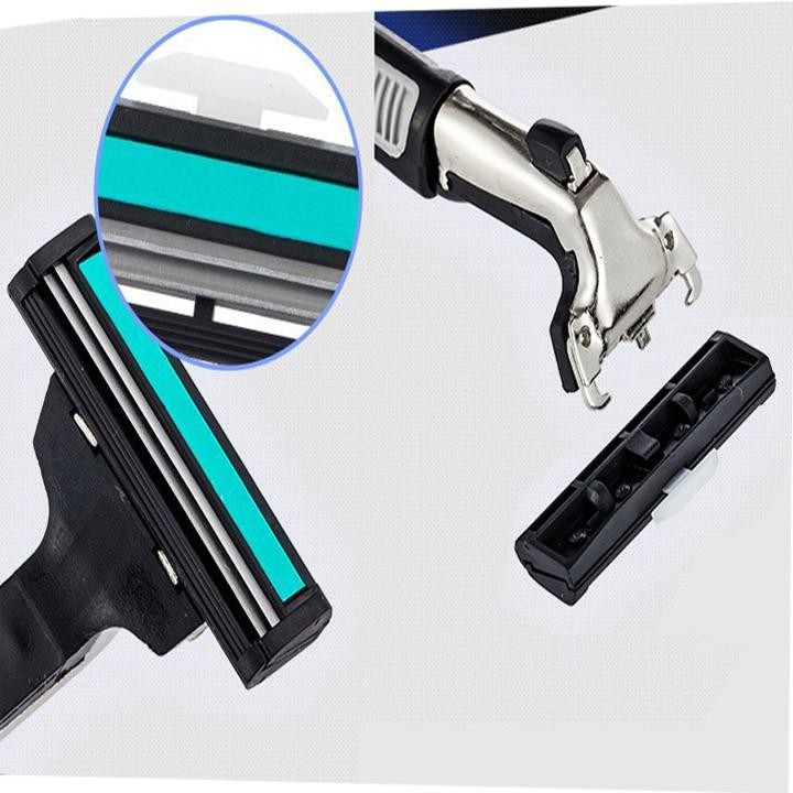 Dao cạo râu 2 lưỡi thế hệ mới tặng kèm 36 đầu thay thế +Tặng kem cạo râu