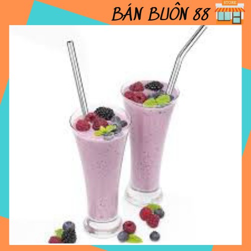 Set 2 Ống Hút Inox 304 thép không gỉ, tái chế sử dụng, thân thiện môi trường 2241