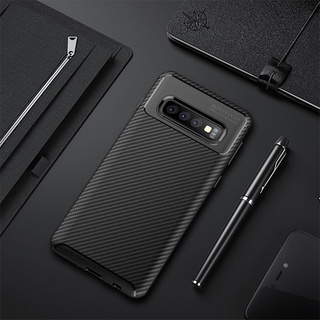Ốp điện thoại silicon sợi carbon siêu mỏng cho samsung galaxy s10 5g s10e s20 s21 plus note 9 10 pro 20 ultra