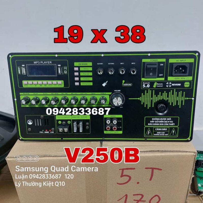 Mạch Loa Kéo V250B Công Suất Lớn 4 Tấc Đôi Reverb 19x38