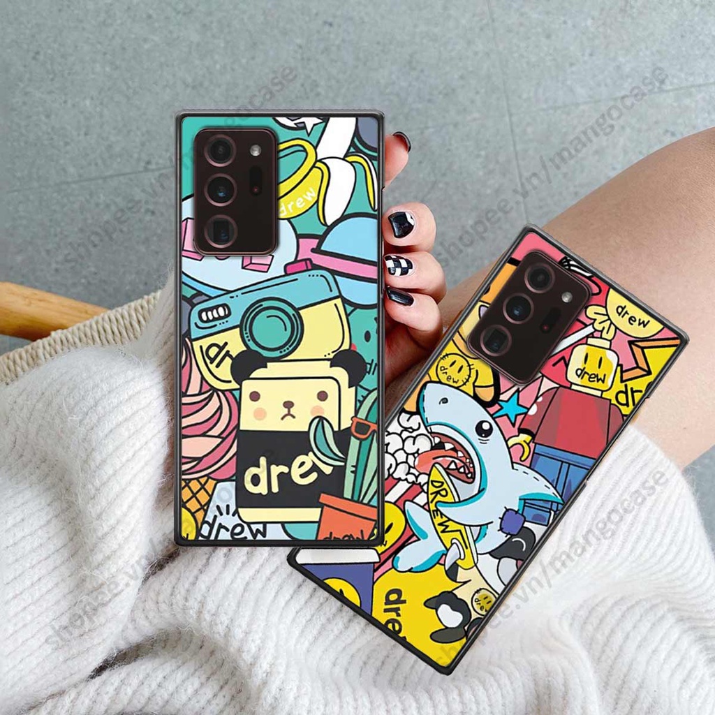 Ốp lưng điện thoại Samsung Note 20 Ultra drew, kaws, bape cao cấp, vỏ ốp rẻ đẹp