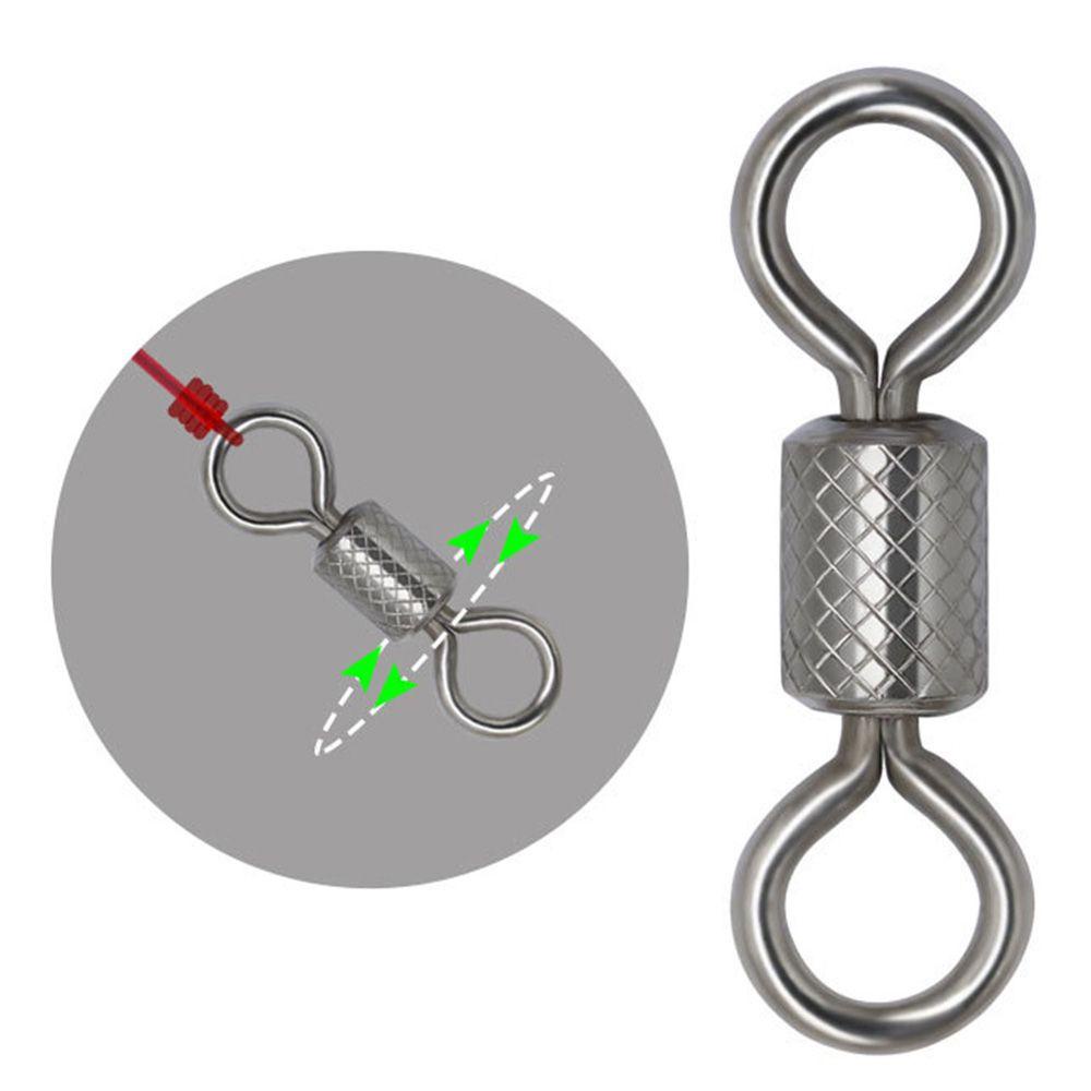 MAG Đầu Nối Xoay Câu Cá Bằng Thép Không Gỉ # 1 # 2 # 3 # 4 # 5 #