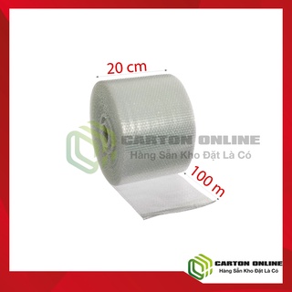 (20cm-100m)Cuộn Bong Bóng Khí - Màng Xốp Hơi - Xốp Nổ - Gói Hàng Chống Sốc – Giá Rẻ