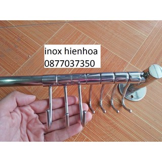 Giá treo xoong nồi trên tường inox 304, treo rổ rá, treo đồ móc treo di động (hàng cực đẹp)