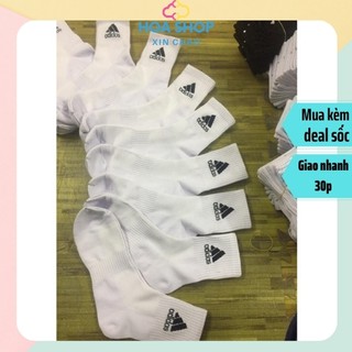 tất vớ nam nữ thể thao cổ trung adidas đá banh mùa hè-chất liệu coton êm chân thoáng khí