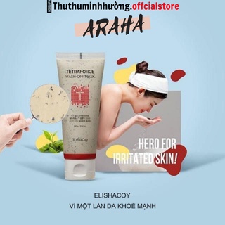 Mặt nạ đất sét dành cho da dầu, mụn elishacoy tetraforce wash off mask
