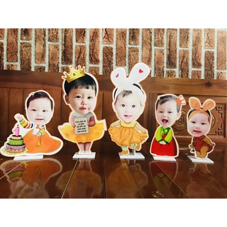 Chibi sinh nhật ghép mặt bé cao 30cm