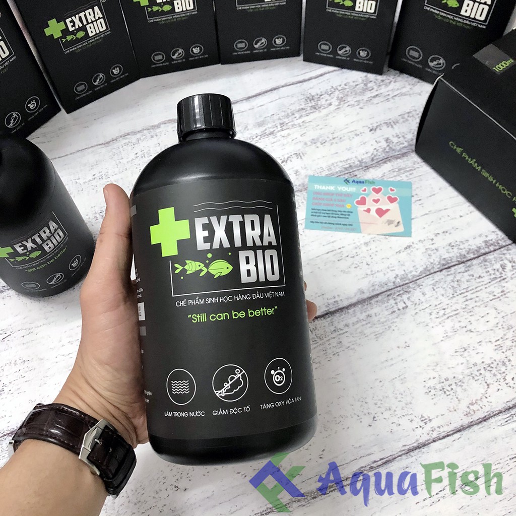 Men Vi Sinh Extra Bio 1000ml Giúp Lọc Nước Hồ Cá, Bể Cá Siêu Trong, Siêu Sạch
